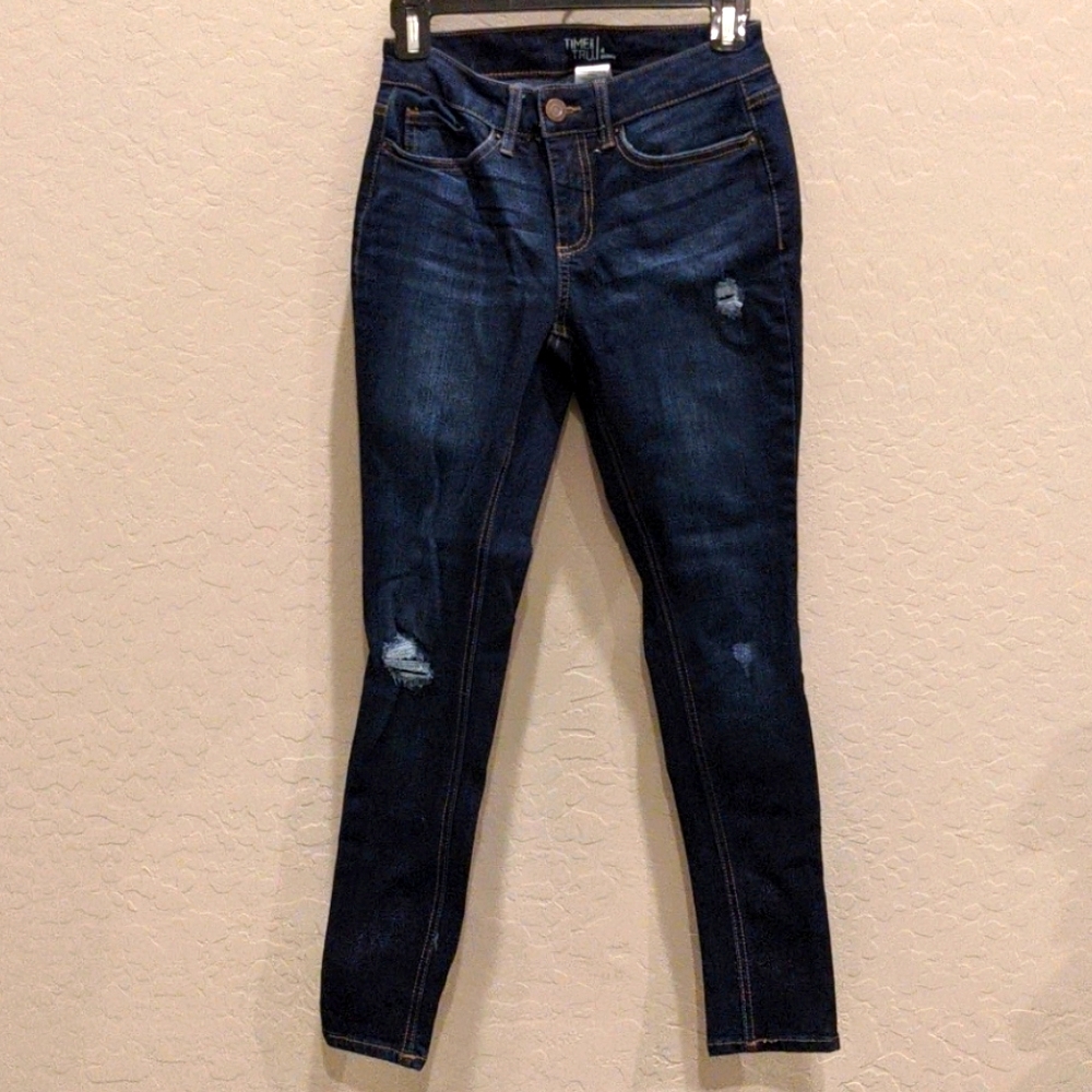 Distressed jeans